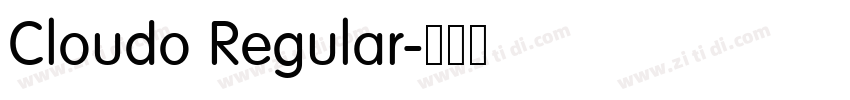 Cloudo Regular字体转换